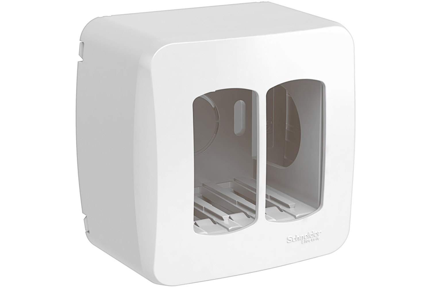 Caixa de Sobrepor Miluz para 2 Módulos Branca